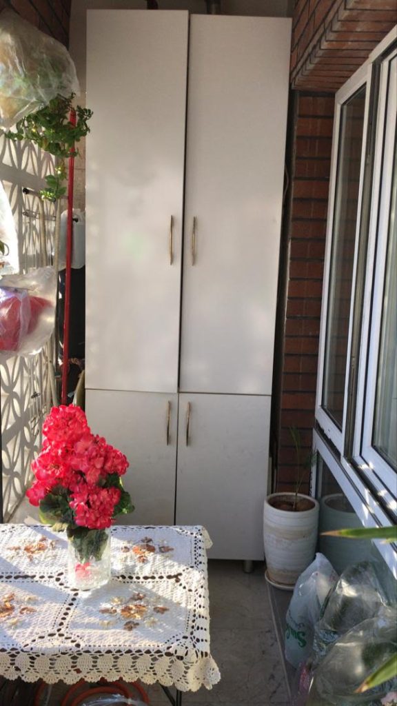 قبل و بعد از بازسازی بالکن