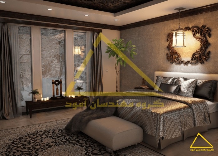 بازسازی اتاق خواب شیک