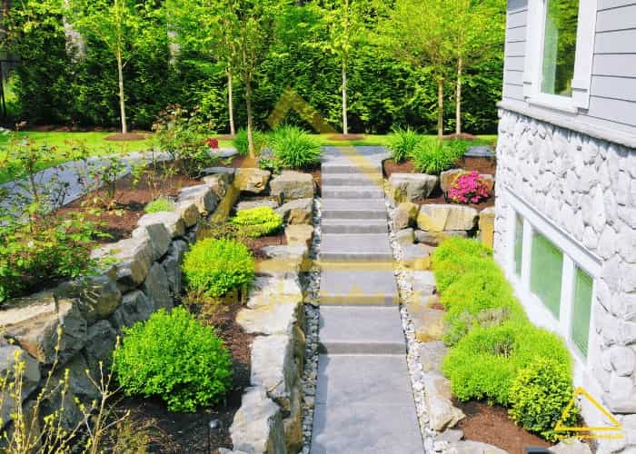 محوطه سازی مدرن ویلا